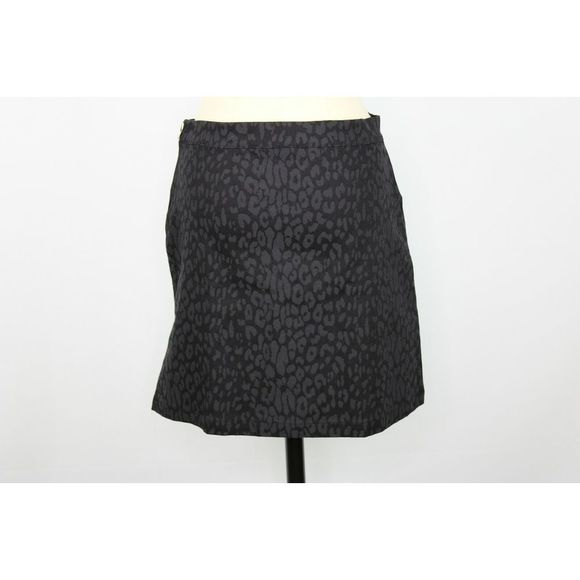 BLUGIRL FOLIES Black Mini Skirt 8 Leopard NWT $285 - Picture 5 of 5